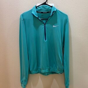 Nike Teal Quarter-Zip Pullover